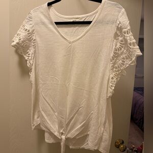 White lace top size 0